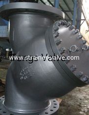 ANSI 300 LB Carbon Steel Flanged Y Strainer 24 In RF Ends Cast Steel A216 WCB Strainers
