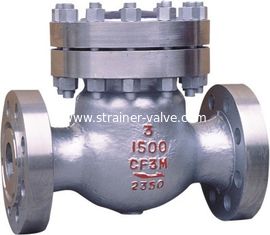 API 6D Cast steel flanged ends bolted bonnet swing check valve non-return valve Class 1500lbs