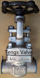 API 602 High Pressure Forged Steel Gate Valve, 316SS Screwed Ends Npt Handwheel Gate Valves