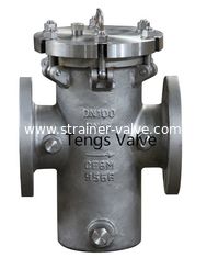 Cast Stainless Steel Bucket Strainer A351 CF8M CF8 industrial Flanged bucket strainers / Filters
