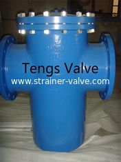 Din Pn10 - Pn16 Epoxy Coating Basket Strainer / Filter, Cast Iron and Steel Single Basket Strainers