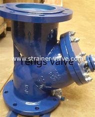 DIN Carbon Steel Y Type Strainer Flanged RF, Cast Steel Y Filter Flanged To PN10, PN16, PN25, PN40