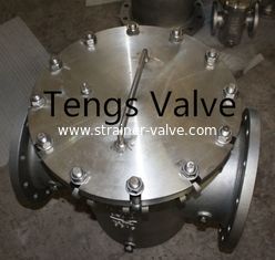 Quick Opening Strainer, Davit Cover Flanged Industrial Basket Strainer, Steel pipeline Filter