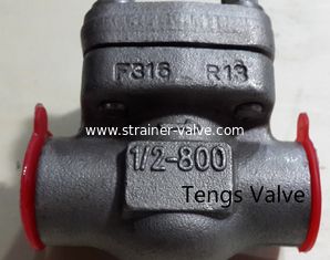 China F316 Forged Stainless Steel SW and NPT Ends Vertical Lift Check Valve