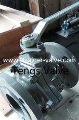 Cast Steel A216-WCB 2Pc Body Flanged Float Ball Valve