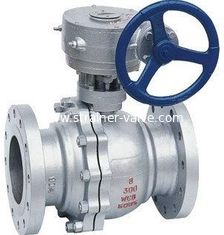 ANSI Carbon Steel Flanged Ends Worm Gear Operating Float Ball Valves