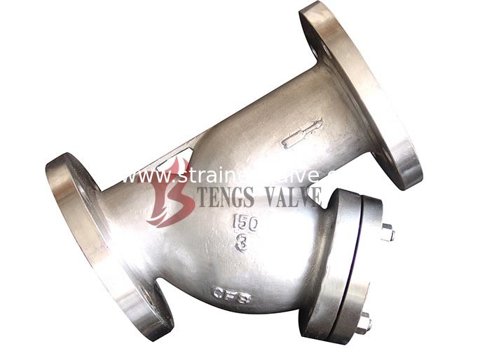 Y Pattern Strainer Stainless Steel SS304, 3inch CL150LB Cast Steel A351