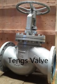 DIN Standard Stop Valve PN25 Flanged Ends Cast Carbon Steel Handwheel Globe Valve