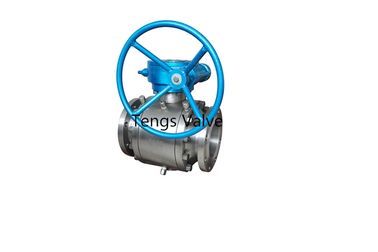 Forged Steel A105 N Trunnion Mounted Flanged Bevel Gear Ball Valve