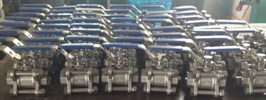 Cast Steel High Pressure Screwed & NPT Ends 3pc Body Ball Valve