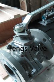 Cast Steel A216-WCB 2Pc Body Flanged Float Ball Valve