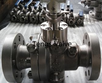 Cast Stainless Steel A351-CF8M Split Body Reduced Bore Flanged TrunnionMounted Ball Valve