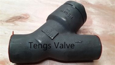 API Pressure Sealed Self Strainer High Pressure Sealing Bonnet Forged Carbon Steel Y Type Strainer