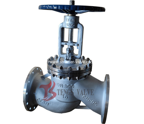 Dn300 Cast Stainless Steel SS316 A351 CF8M Flanged Globe Valve 12inch Din PN16 Suitable Sea Water