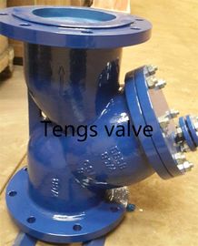 DIN Carbon Steel Y Type Strainer Flanged RF, Cast Steel Y Filter Flanged To PN10, PN16, PN25, PN40