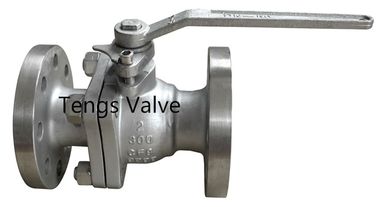 ANSI standard cast steel split 2pcs body flanged floating ball valve