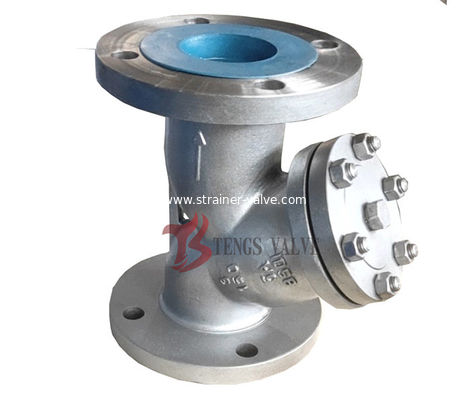 Cast Steel Super Duplex Stainless Steel Y Strainer SAF2507 UNS32750 150LB Wye Type 5A Strainers